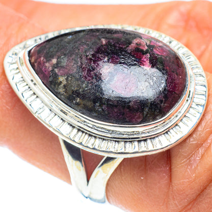 Russian Eudialyte Rings handcrafted by Ana Silver Co - RING58533