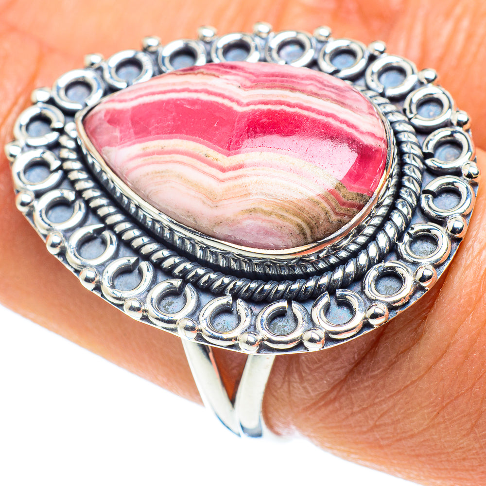 Rhodochrosite Rings handcrafted by Ana Silver Co - RING58535