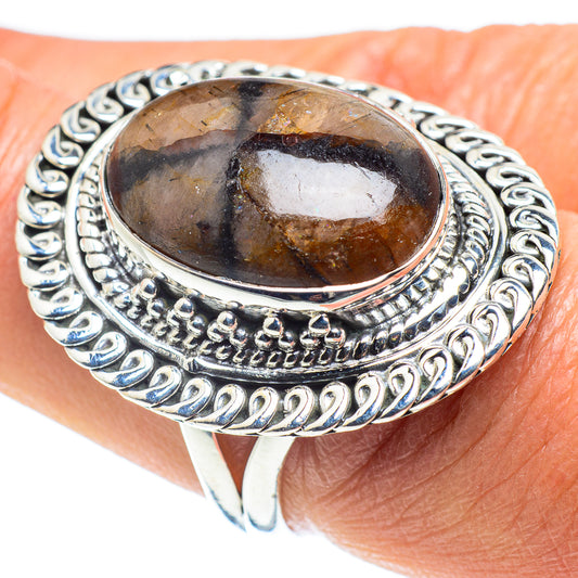 Chiastolite Rings handcrafted by Ana Silver Co - RING58543