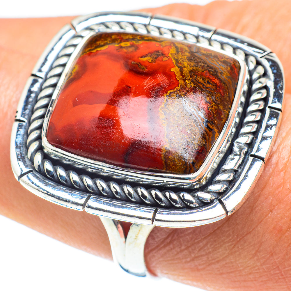Moroccan Agate Rings handcrafted by Ana Silver Co - RING58545