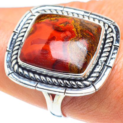 Moroccan Agate Rings handcrafted by Ana Silver Co - RING58545