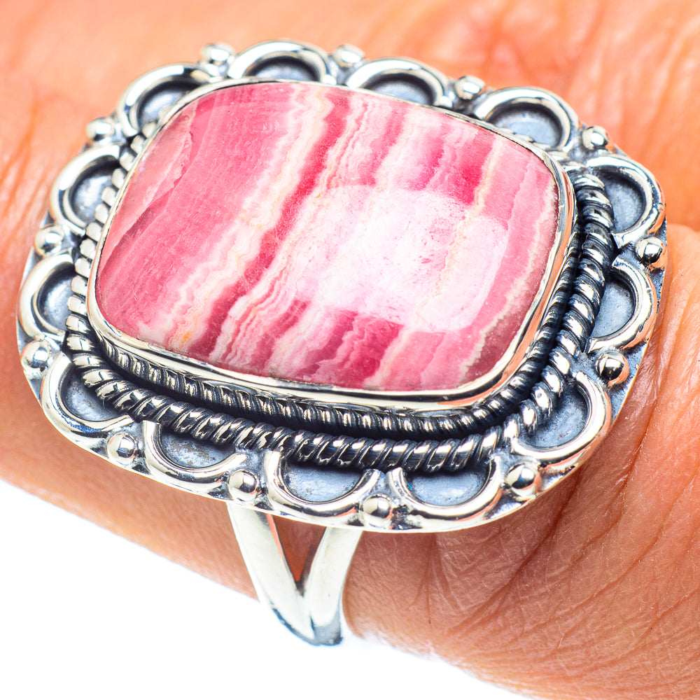 Rhodochrosite Rings handcrafted by Ana Silver Co - RING58546