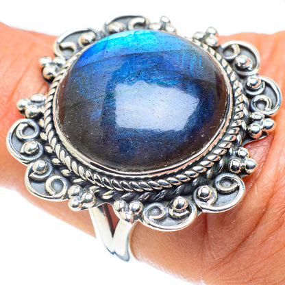 Labradorite Rings handcrafted by Ana Silver Co - RING58552