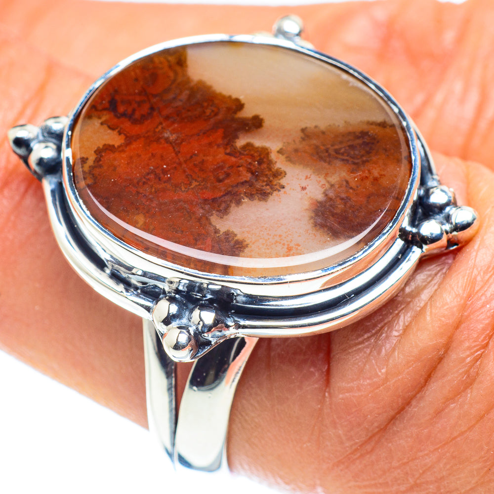 Scenic Dendritic Agate Rings handcrafted by Ana Silver Co - RING58555