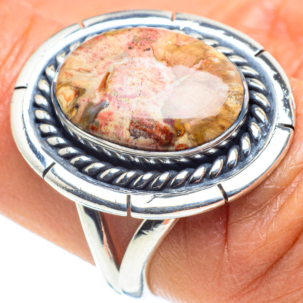 Petrified Wood Rings handcrafted by Ana Silver Co - RING58557