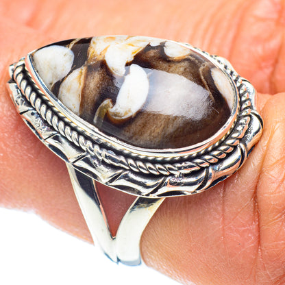 Peanut Wood Jasper Rings handcrafted by Ana Silver Co - RING58560