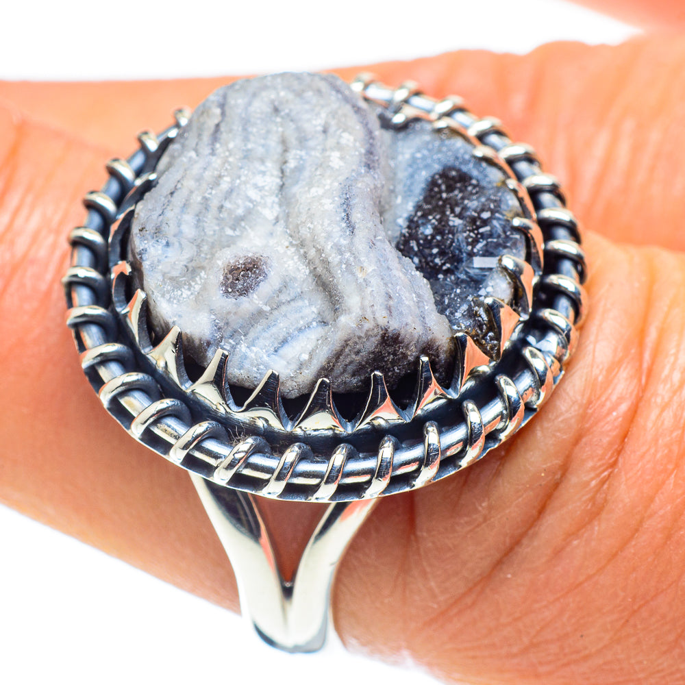 Desert Druzy Rings handcrafted by Ana Silver Co - RING58586