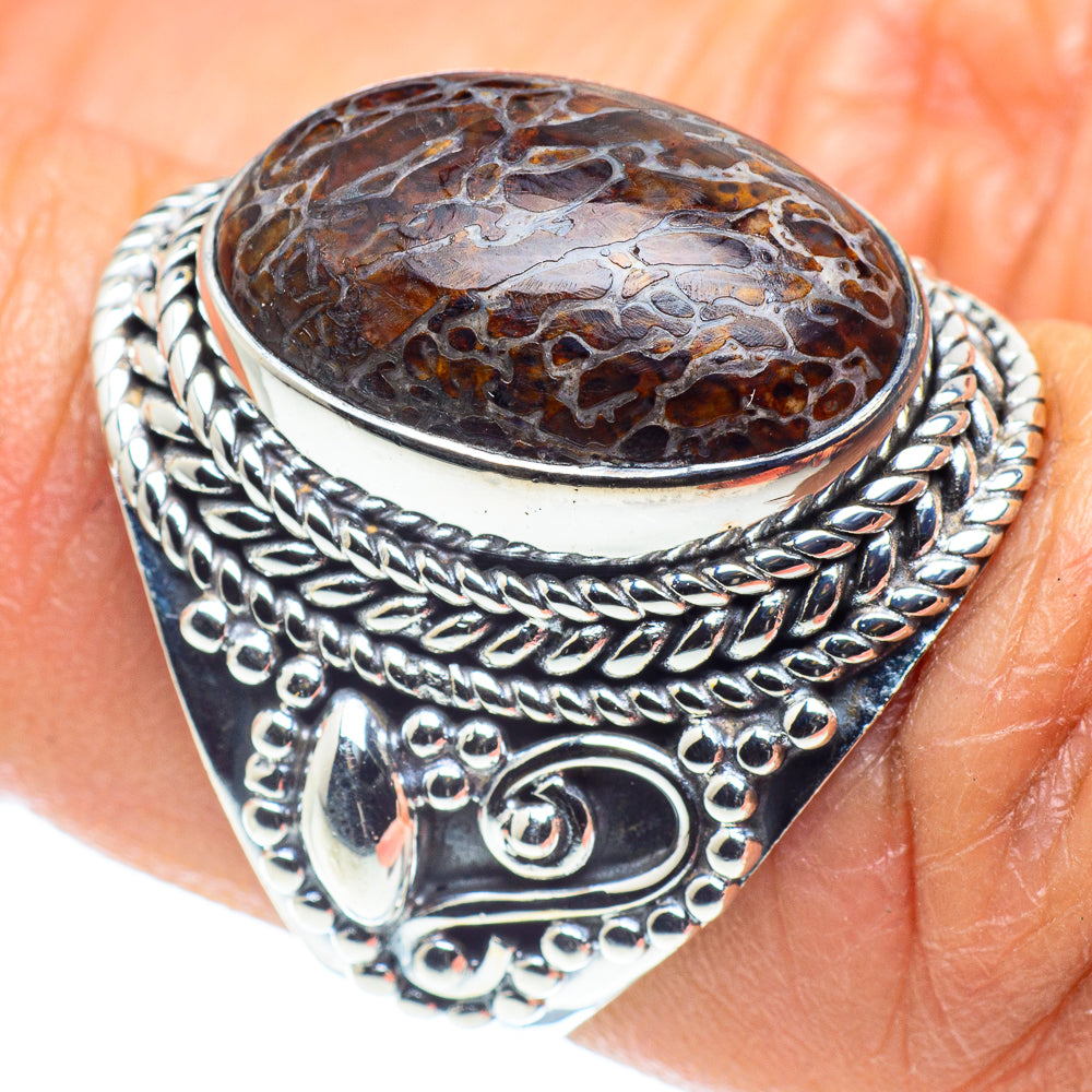 Dinosaur Bone Rings handcrafted by Ana Silver Co - RING58587