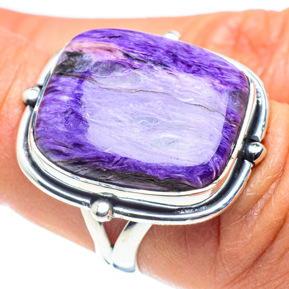 Charoite Rings handcrafted by Ana Silver Co - RING58588