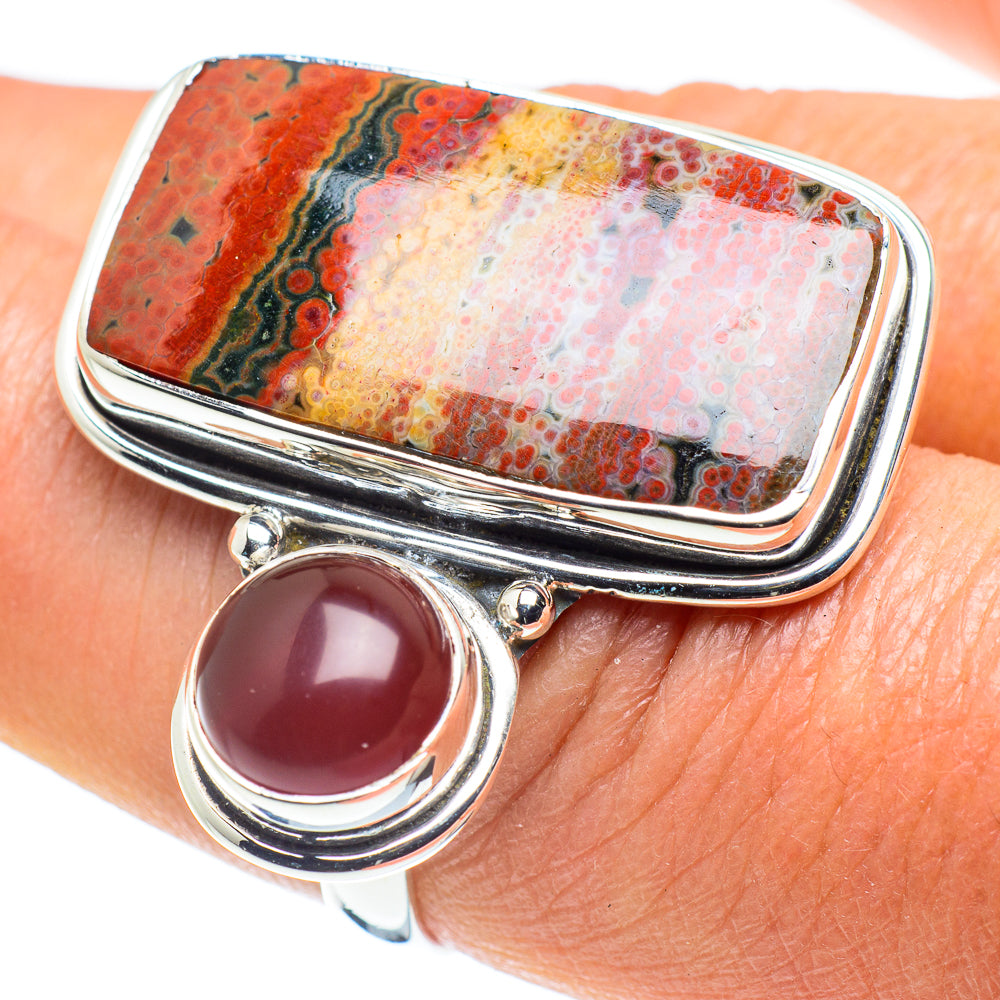 Ocean Jasper Rings handcrafted by Ana Silver Co - RING58594