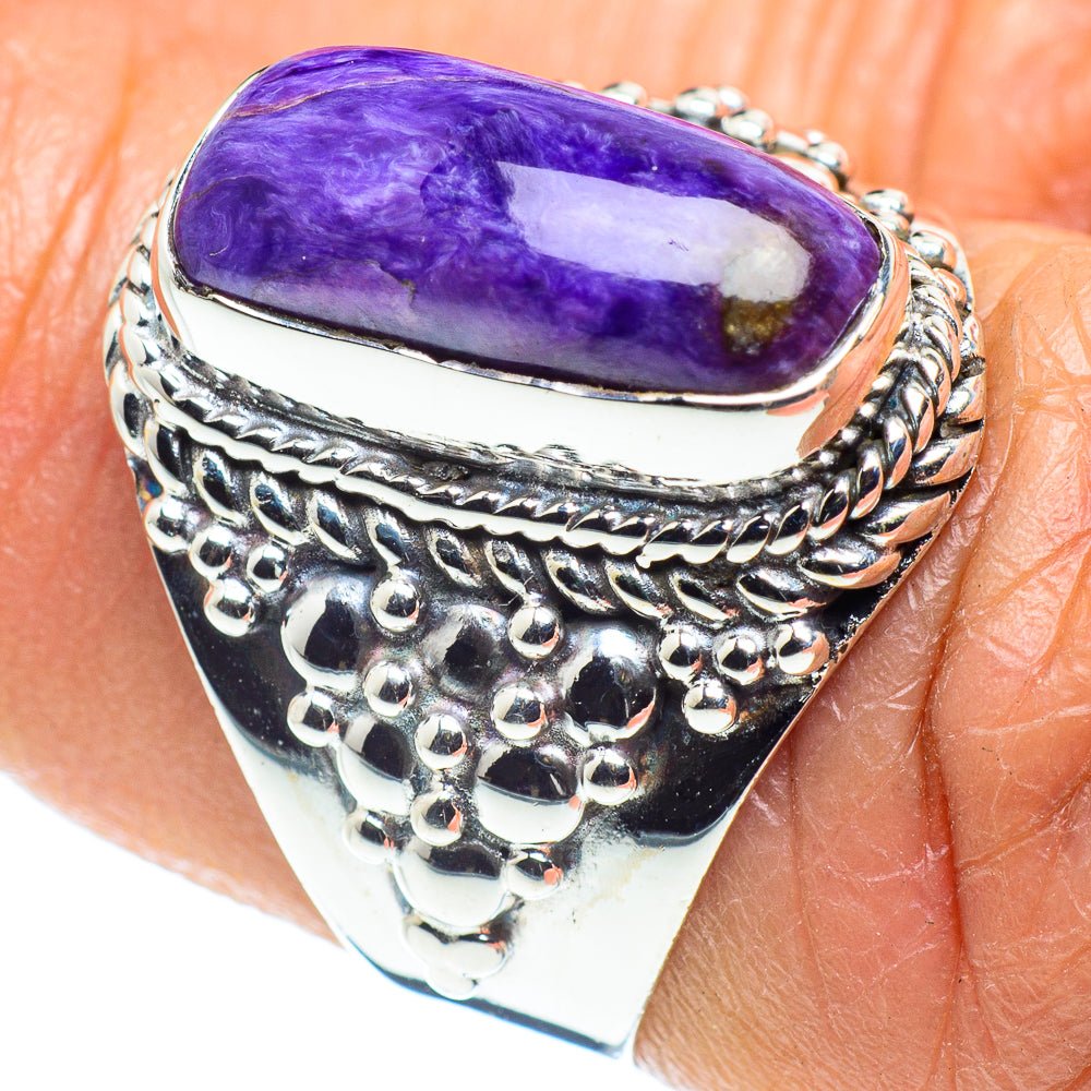 Charoite Rings handcrafted by Ana Silver Co - RING58597