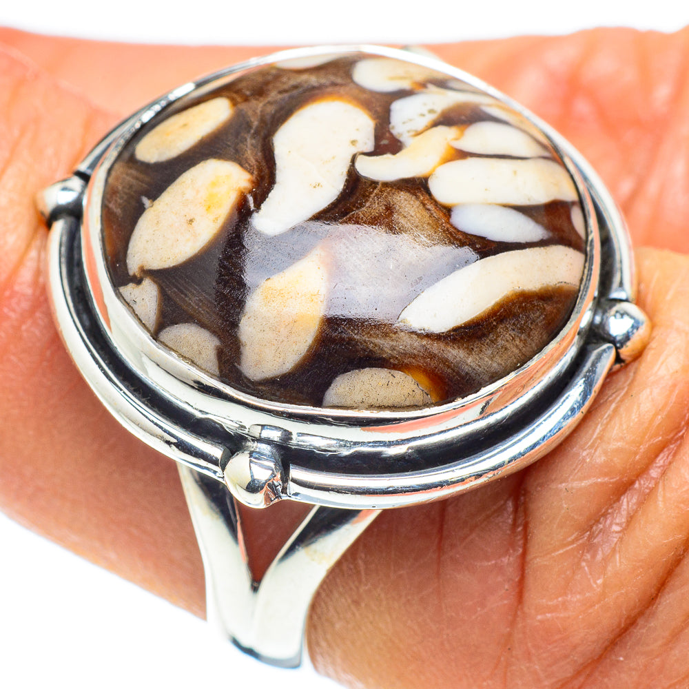 Peanut Wood Jasper Rings handcrafted by Ana Silver Co - RING58601