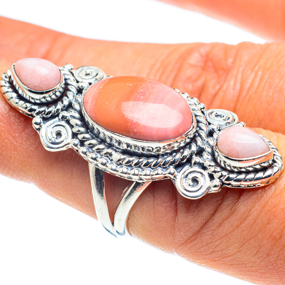Pink Opal Rings handcrafted by Ana Silver Co - RING58604