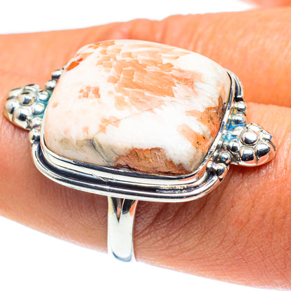 Scolecite Rings handcrafted by Ana Silver Co - RING58614