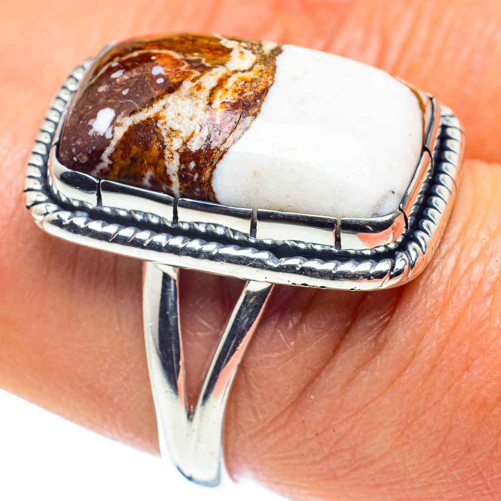 Peanut Wood Jasper Rings handcrafted by Ana Silver Co - RING58618
