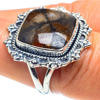 Chiastolite Rings handcrafted by Ana Silver Co - RING58621