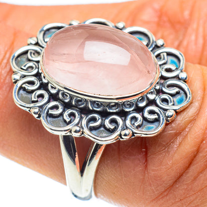 Rose Quartz Rings handcrafted by Ana Silver Co - RING58622