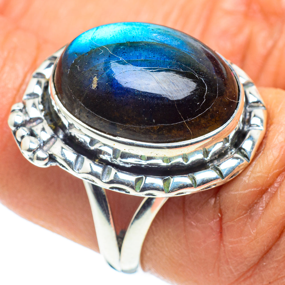 Labradorite Rings handcrafted by Ana Silver Co - RING58624