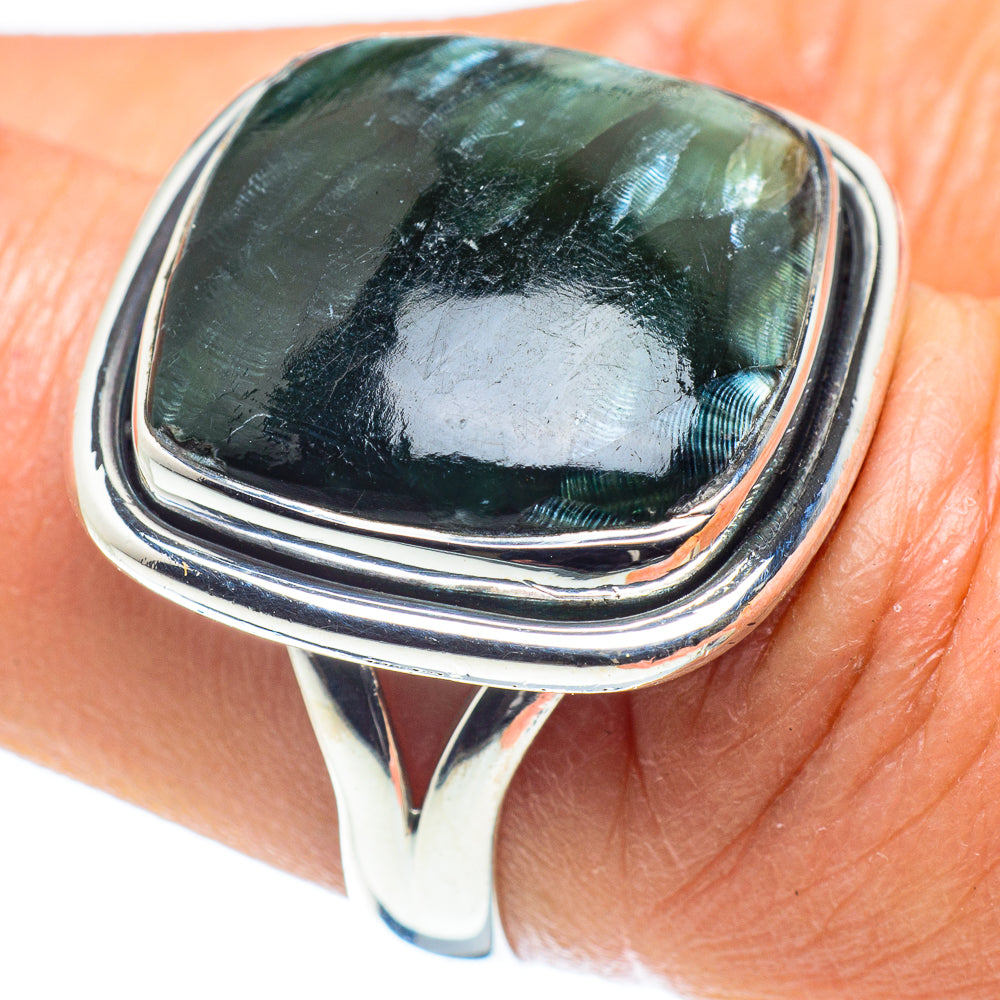 Seraphinite Rings handcrafted by Ana Silver Co - RING58625