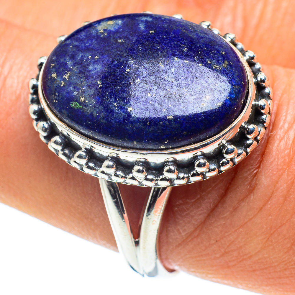 Lapis Lazuli Rings handcrafted by Ana Silver Co - RING58626
