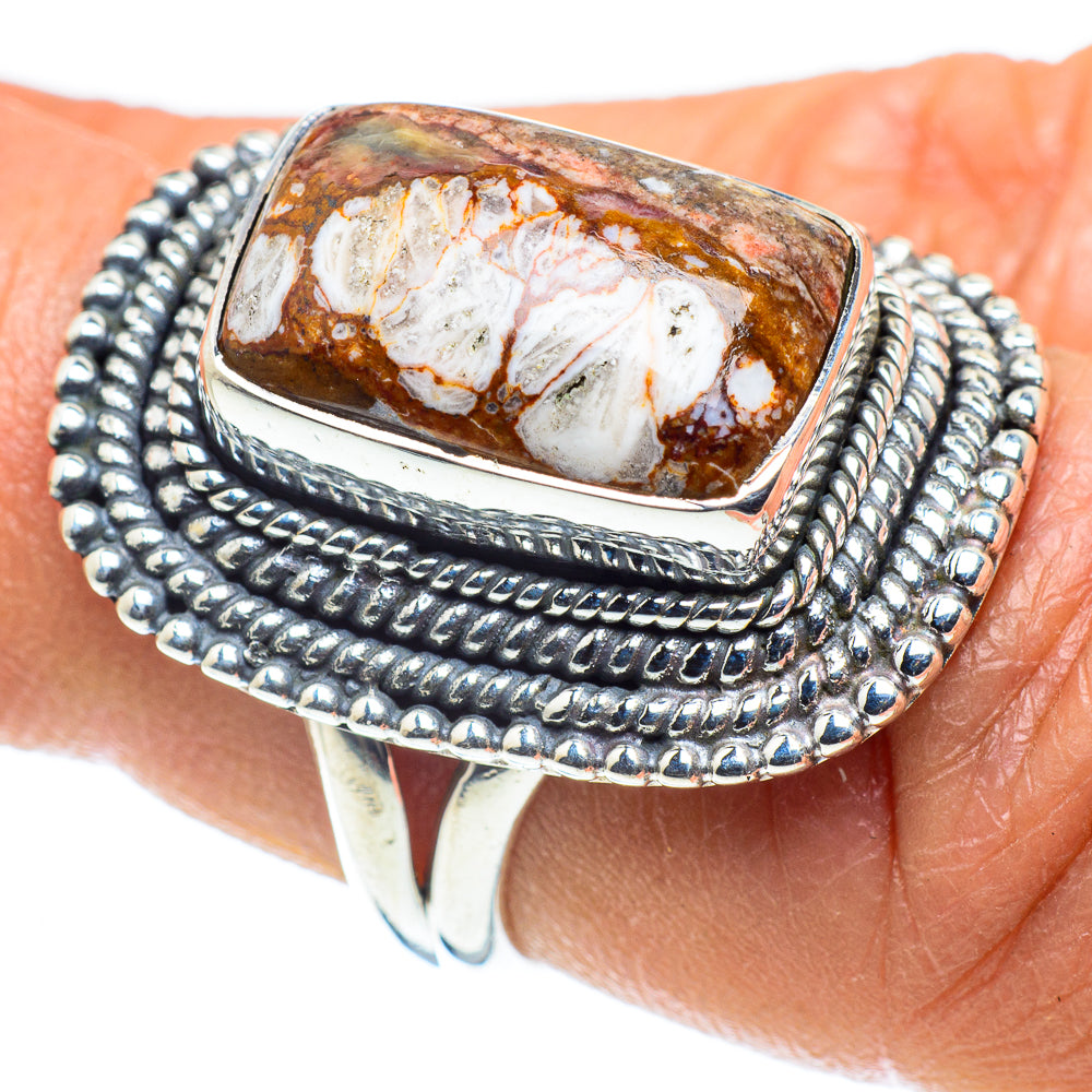 Peanut Wood Jasper Rings handcrafted by Ana Silver Co - RING58627