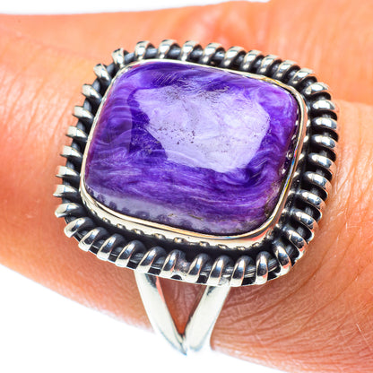 Charoite Rings handcrafted by Ana Silver Co - RING58631