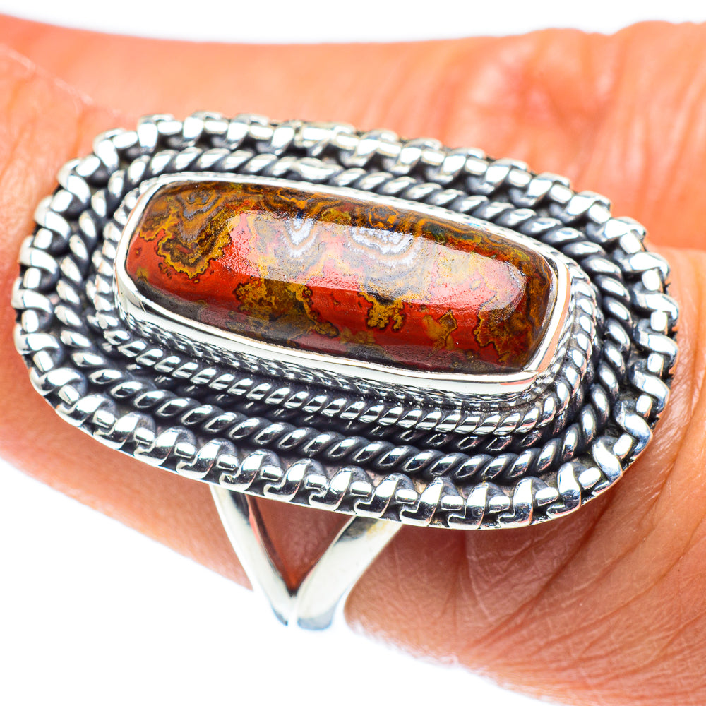 Moroccan Agate Rings handcrafted by Ana Silver Co - RING58635