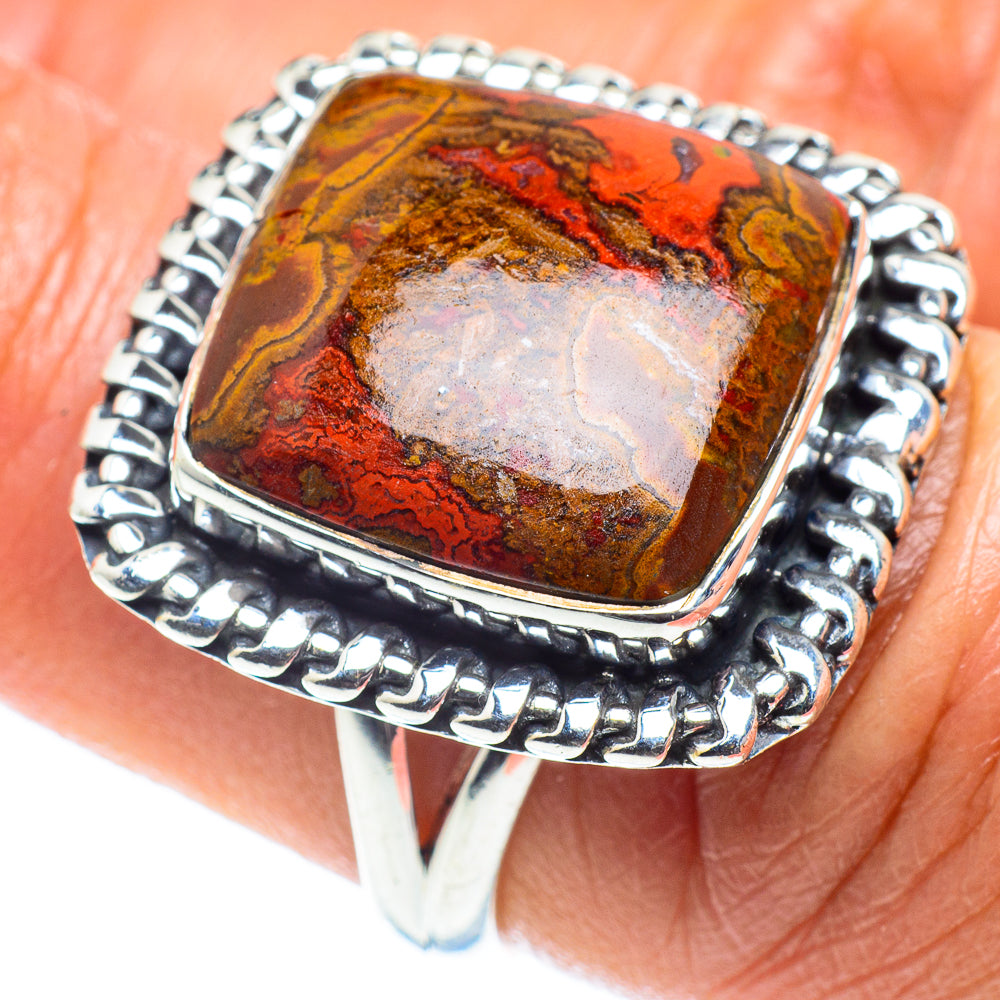 Moroccan Agate Rings handcrafted by Ana Silver Co - RING58636