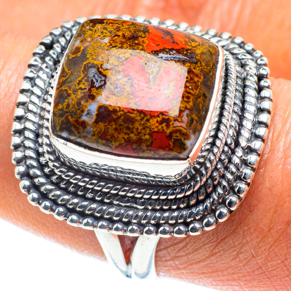 Moroccan Agate Rings handcrafted by Ana Silver Co - RING58638