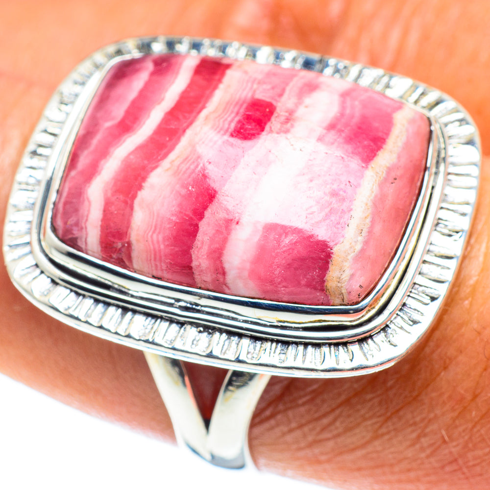 Rhodochrosite Rings handcrafted by Ana Silver Co - RING58640