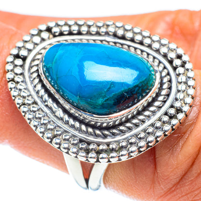Chrysocolla Rings handcrafted by Ana Silver Co - RING58642