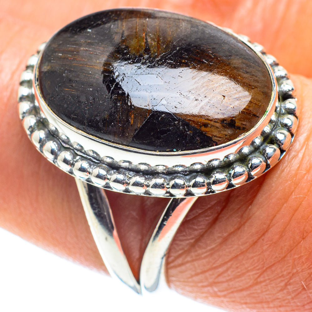 Chiastolite Rings handcrafted by Ana Silver Co - RING58649