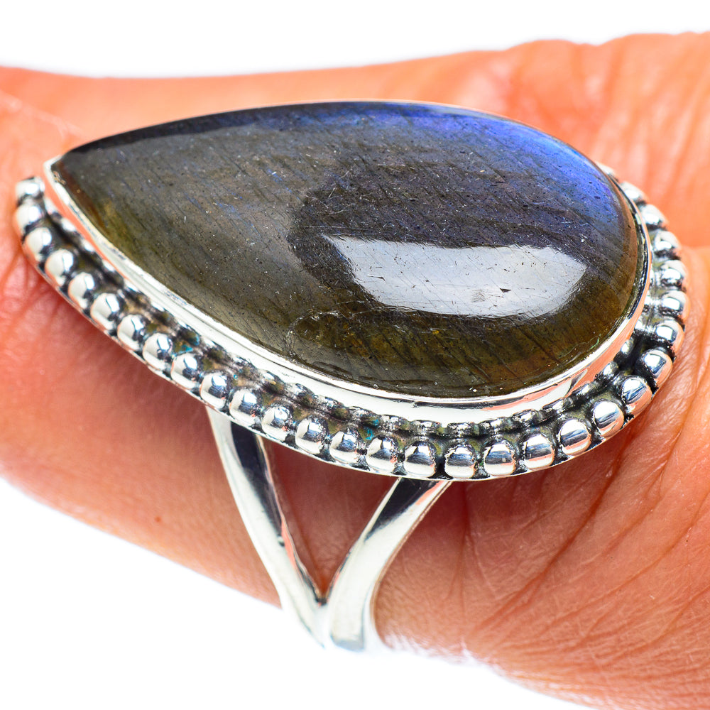 Labradorite Rings handcrafted by Ana Silver Co - RING58652