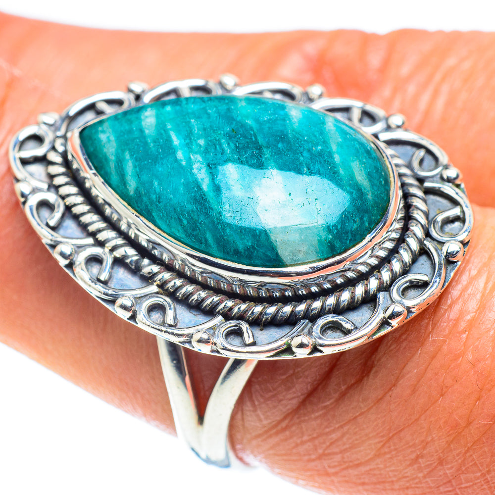 Amazonite Rings handcrafted by Ana Silver Co - RING58659