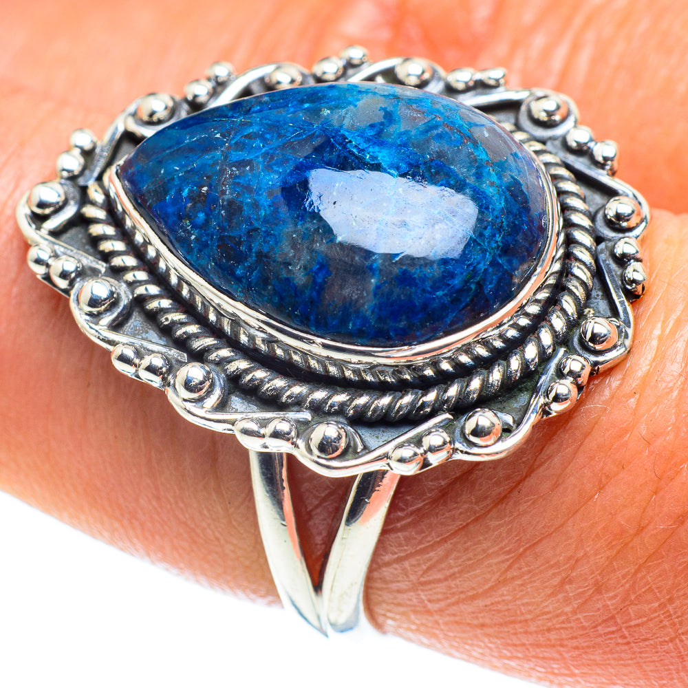 Chrysocolla In Quartz Rings handcrafted by Ana Silver Co - RING58661