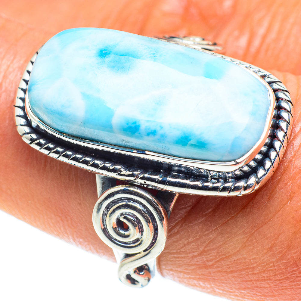 Larimar Rings handcrafted by Ana Silver Co - RING58664