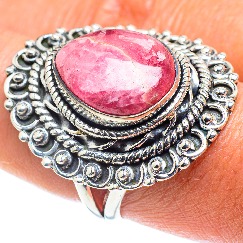 Rhodochrosite Rings handcrafted by Ana Silver Co - RING58666
