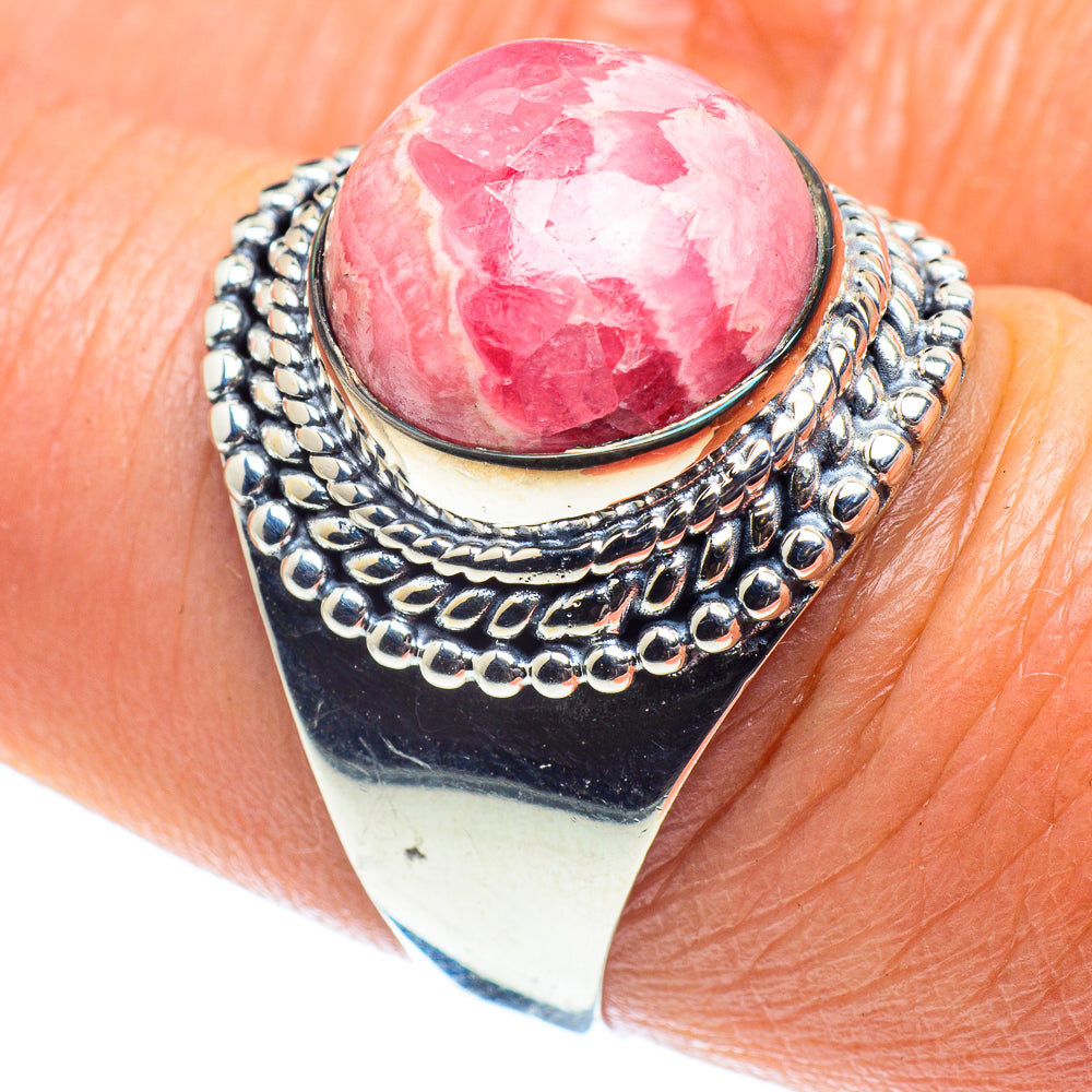 Rhodochrosite Rings handcrafted by Ana Silver Co - RING58667