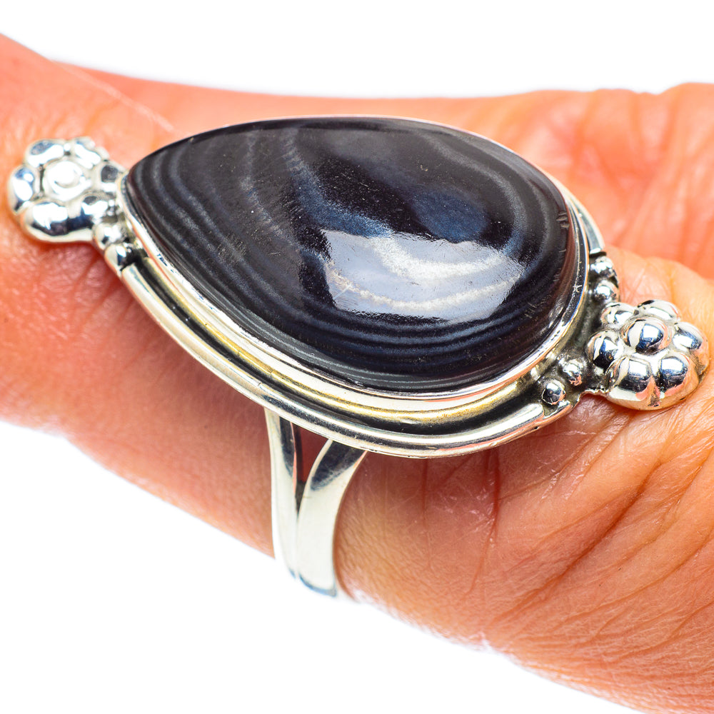 Psilomelane Rings handcrafted by Ana Silver Co - RING58674