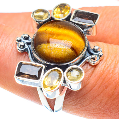 Tiger Eye Rings handcrafted by Ana Silver Co - RING58684