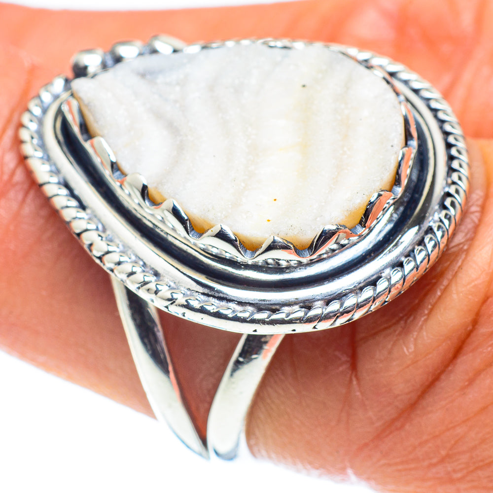 Desert Druzy Rings handcrafted by Ana Silver Co - RING58693