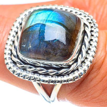 Labradorite Rings handcrafted by Ana Silver Co - RING58696