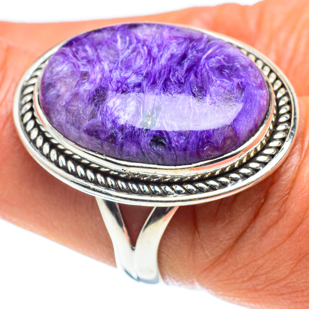 Charoite Rings handcrafted by Ana Silver Co - RING58701