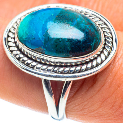 Chrysocolla Rings handcrafted by Ana Silver Co - RING58704