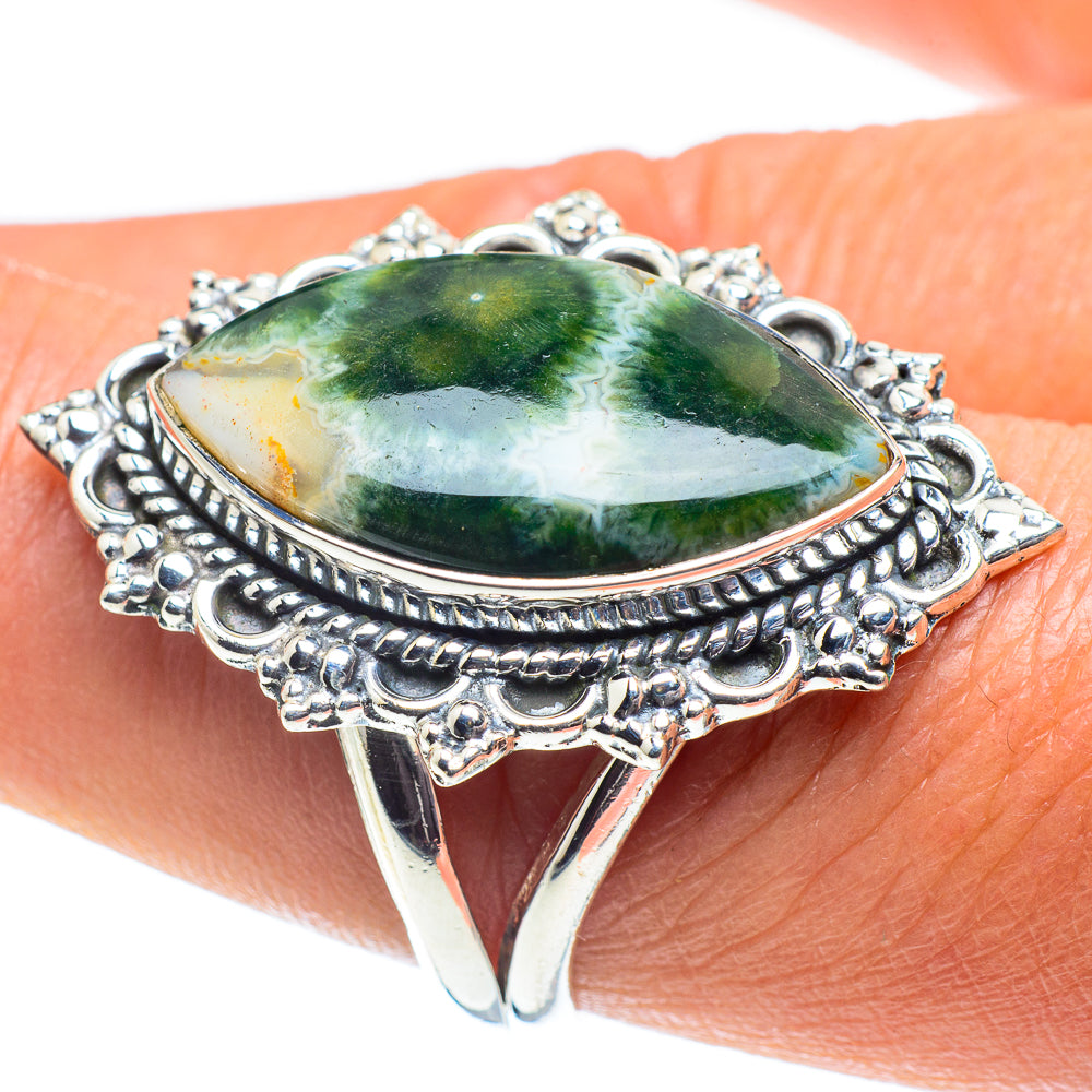 Ocean Jasper Rings handcrafted by Ana Silver Co - RING58716