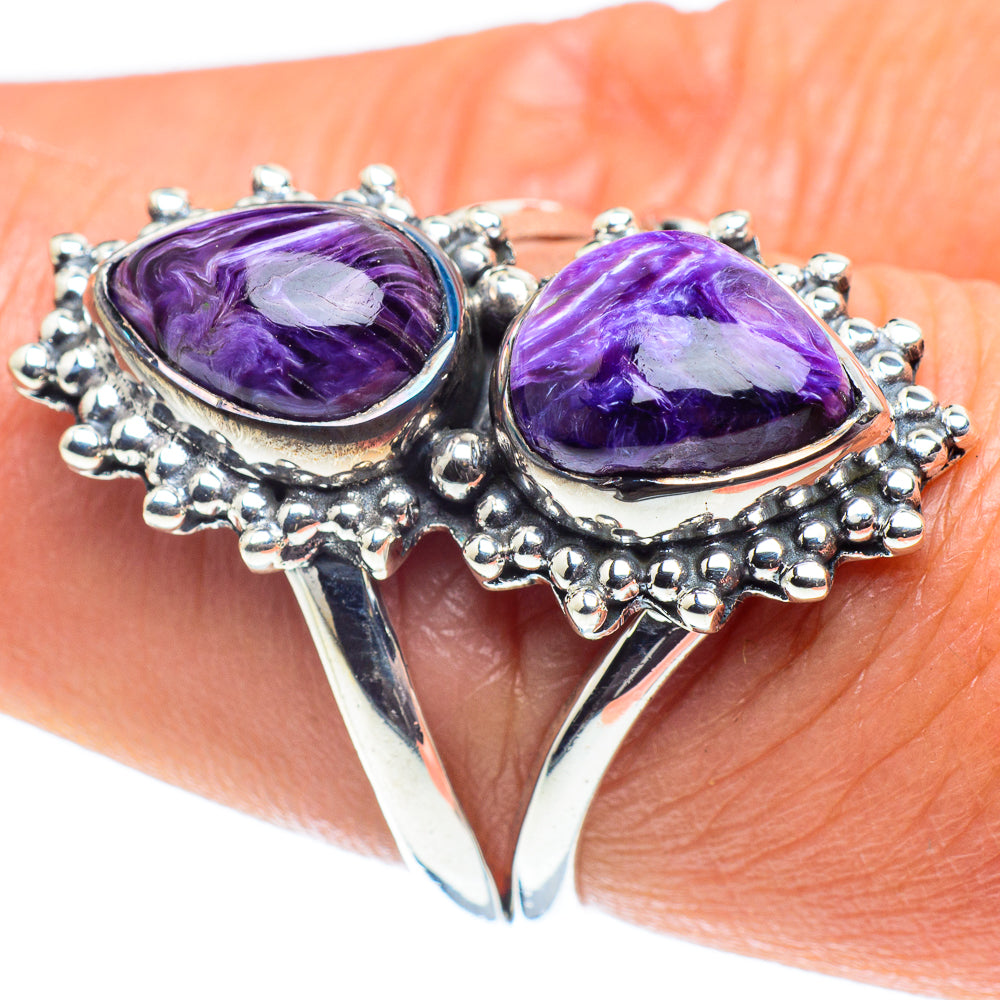 Charoite Rings handcrafted by Ana Silver Co - RING58718