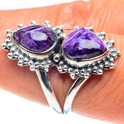Charoite Rings handcrafted by Ana Silver Co - RING58718