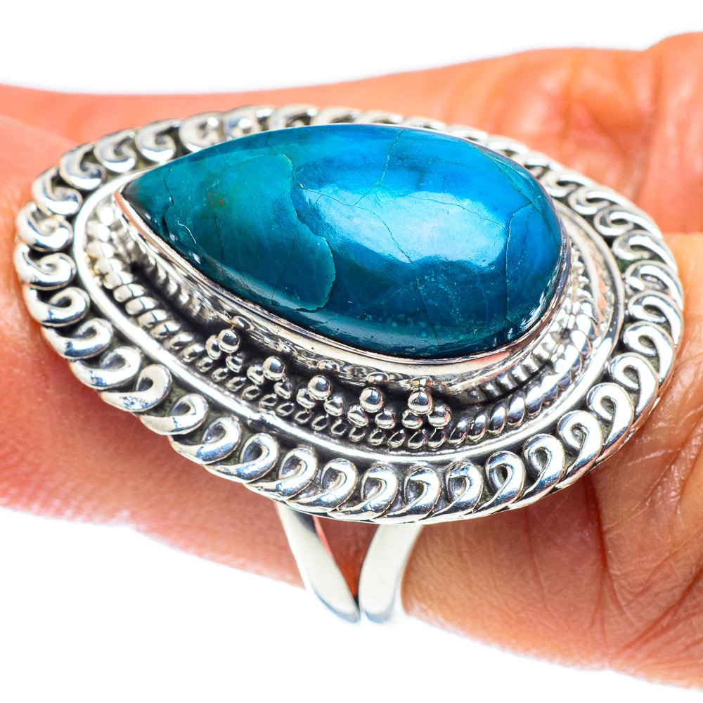 Chrysocolla Rings handcrafted by Ana Silver Co - RING58722