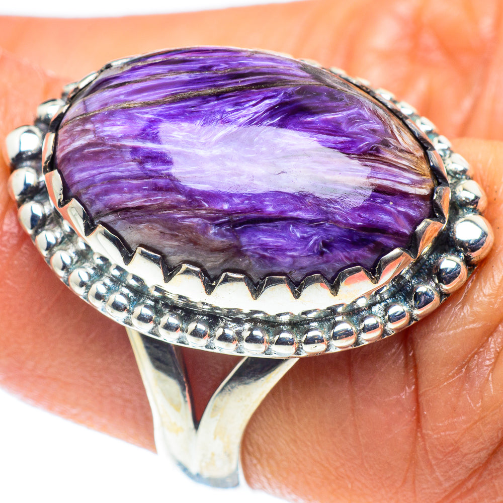 Charoite Rings handcrafted by Ana Silver Co - RING58725