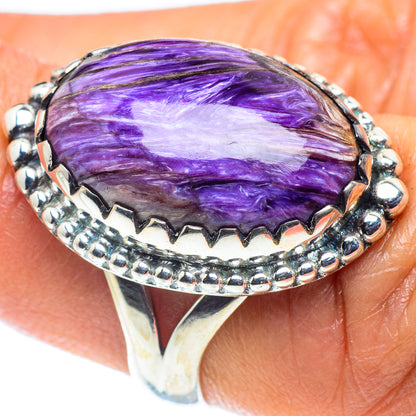 Charoite Rings handcrafted by Ana Silver Co - RING58725